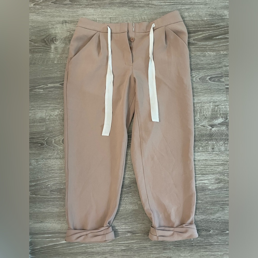 Aritzia Wilfred Allant Pants Pink/Tan - Size 4